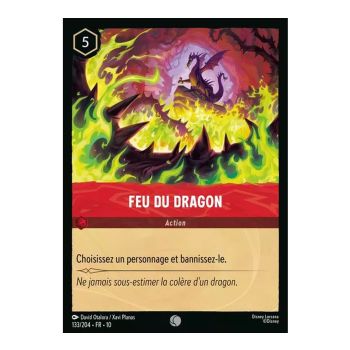 Item Dragonfire - 133/204 - WHW - Glimmers in the Depths - Common - French