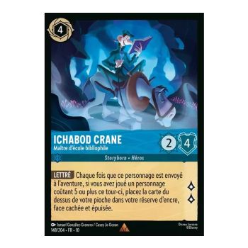 Item Ichabod Crane, Bibliophile Schoolmaster - 148/204 - WHW - Glimmers in the Depths - Glossy - Premium - French