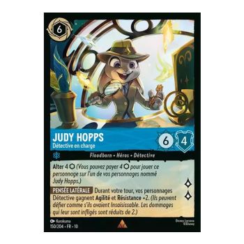 Item Judy Hopps, Detective in Charge - 150/204 - WHW - Glimmers in the Depths - Glossy - Premium - French