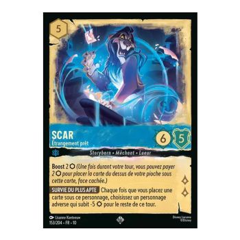 Item Scar, Strangely Ready - 153/204 - WHW - Glimmers in the Depths - Glossy - Premium - French