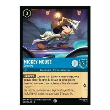 Item Mickey Mouse, Detective - 160/204 - WHW - Glimmers in the Depths - Glossy - Premium - French