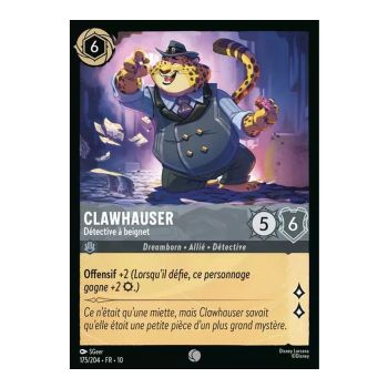 Item Clawhauser, Donut Detective - 175/204 - WHW - Glimmers in the Depths - Glossy - Premium - French