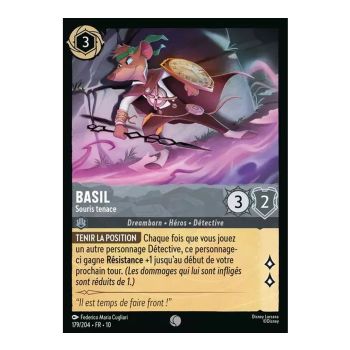 Item Basil, Tenacious Mouse - 179/204 - WHW - Glimmers in the Depths - Glossy - Premium - French