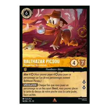 Item Scrooge McDuck, Cave Prospector - 18/204 - WHW - Glimmers in the Depths - Glossy - Premium - French