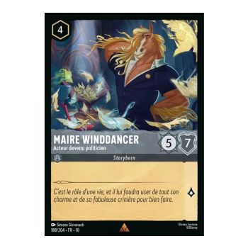 Item Mayor Winddancer, Actor Turned Politician - 188/204 - WHW - Glimmers in the Depths - Brilliant - Premium - French