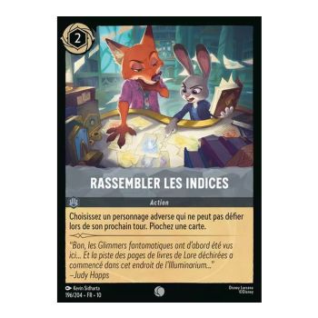 Item Gather the clues - 196/204 - WHW - Glimmers in the Depths - Common - French