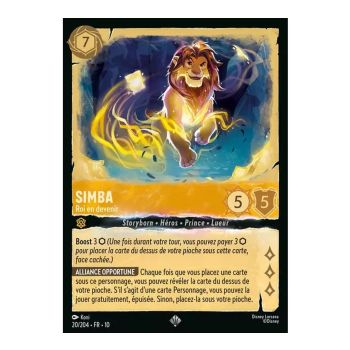 Item Simba, King in the Making - 20/204 - WHW - Lights in the Deep - Glossy - Premium - French