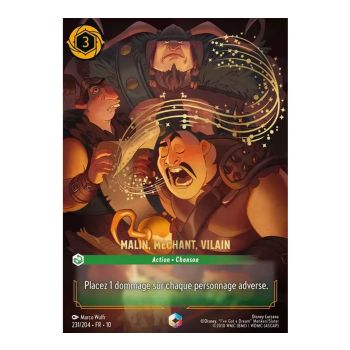 Item Clever, wicked, vile - 231/204 - WHW - Glimmers in the Depths - Enchanted - French