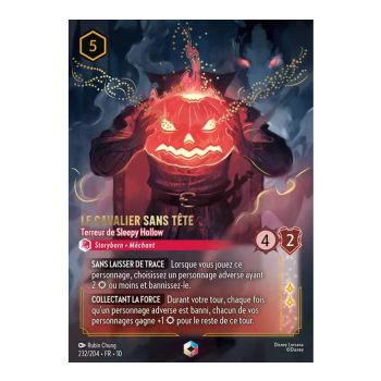 Item The Headless Horseman, Terror of Sleepy Hollow - 232/204 - WHW - Lights in the Depths - Enchanted - French