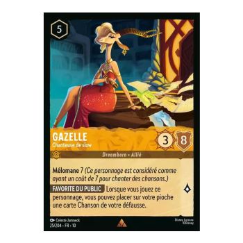 Item Gazelle, Slow Singer - 25/204 - WHW - Glimmers in the Depths - Rare - French