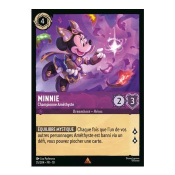 Item Minnie, Amethyst Champion - 35/204 - WHW - Glimmers in the Depths - Brilliant - Premium - French