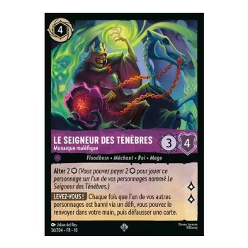 Item The Dark Lord, Evil Monarch - 36/204 - WHW - Lights in the Depths - Super Rare - French