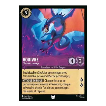 Item Wyvern, Wild Hunter - 37/204 - WHW - Glimmers in the Depths - Brilliant - Premium - French