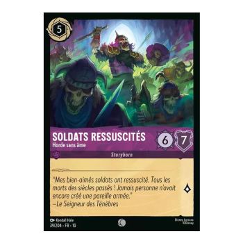 Resurrected Soldiers, Soulless Horde - 39/204 - WHW - Glimmers in the Depths - Glossy - Premium - French