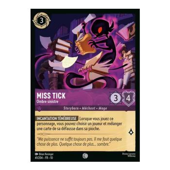 Item Miss Tick, Sinister Shadow - 41/204 - WHW - Glimmers in the Depths - Glossy - Premium - French