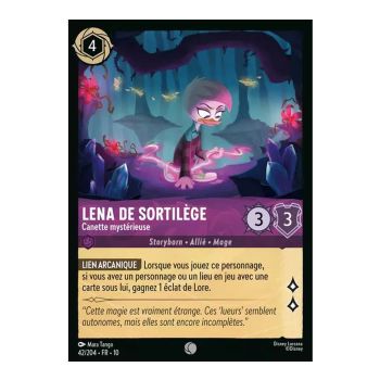 Item Lena of Spellbinding, Mysterious Can - 42/204 - WHW - Glimmers in the Depths - Brilliant - Premium - French
