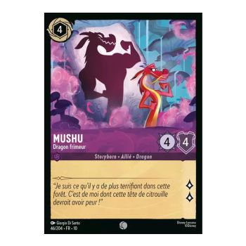 Item Mushu, the Show-Off Dragon - 46/204 - WHW - Glimmers in the Depths - Glossy - Premium - French