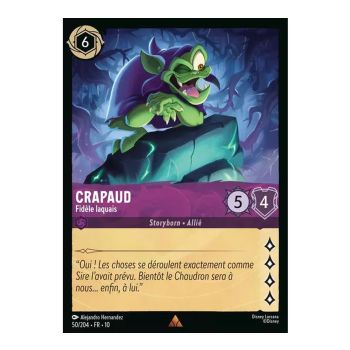 Item Toad, Faithful Lackey - 50/204 - WHW - Glimmers in the Depths - Rare - French
