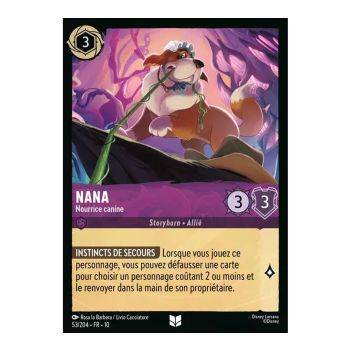 Item Nana, Dog Nurse - 53/204 - WHW - Glimmers in the Depths - Brilliant - Premium - French