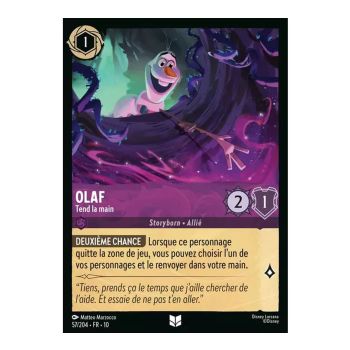 Item Olaf, Reach Out - 57/204 - WHW - Glimmers in the Depths - Glossy - Premium - French