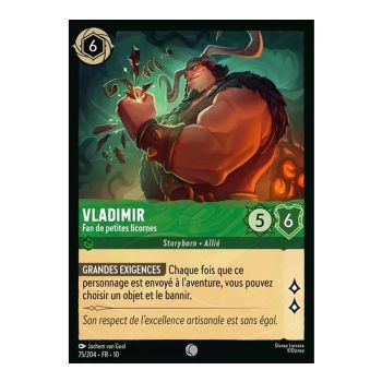 Vladimir, Fan of Little Unicorns - 75/204 - WHW - Glimmers in the Depths - Common - French
