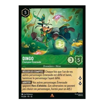 Item Dingo, Emerald Champion - 91/204 - WHW - Glimmers in the Depths - Rare - French