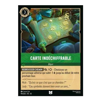 Item Undecipherable Map - 99/204 - WHW - Glimmers in the Depths - Glossy - Premium - French