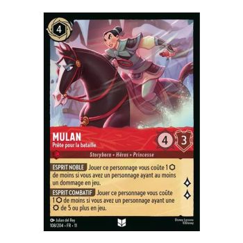 Item Mulan, Ready for Battle - 108/204 - WIN - Frostbite - Brilliant - Premium - French