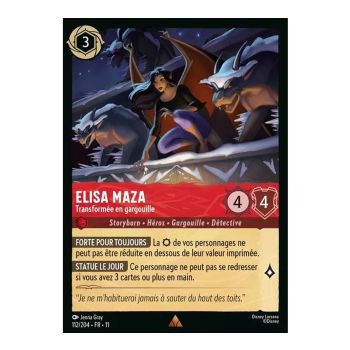 Elisa Maza, Transformed into a Gargoyle - 112/204 - WIN - Frost Spell - Rare - French