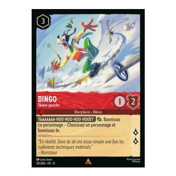 Dingo, Left Skier - 121/204 - WIN - Frostbite - Rare - French