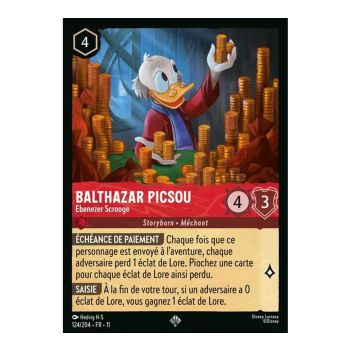 Item Scrooge McDuck, Ebenezer Scrooge - 124/204 - WIN - Frostbite - Shiny - Premium - French