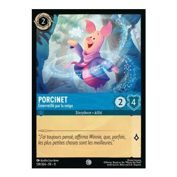 Item Piglet, Amazed by the Snow - 139/204 - WIN - Frostbite - Brilliant - Premium - French