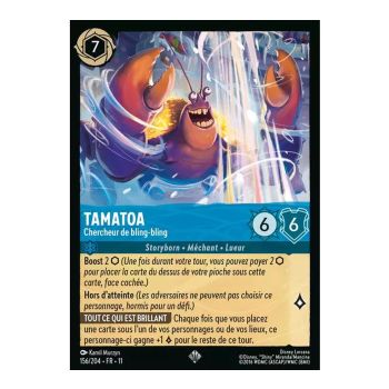 Tamatoa, Bling-Bling Seeker - 156/204 - WIN - Frost Spell - Super Rare - French