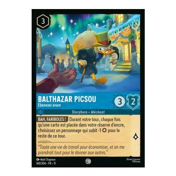 Item Scrooge McDuck, Ebenezer the Miser - 160/204 - WIN - Frostbite - Common - French