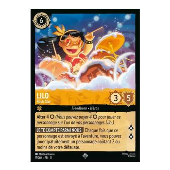 Item Lilo, Rock Star - 17/204 - WIN - Frostbite - Brilliant - Premium - French
