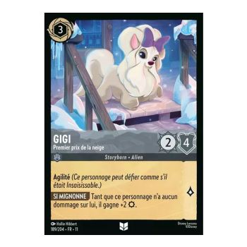 Item Gigi, First Prize of Snow - 189/204 - WIN - Frostbite - Uncommon - French