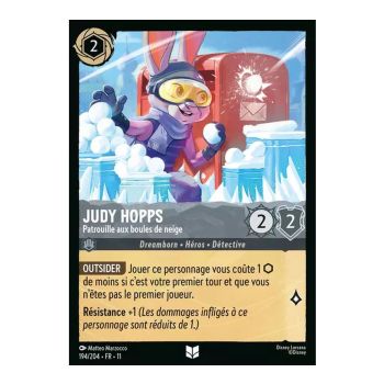 Item Judy Hopps, Snowball Patrol - 194/204 - WIN - Frostbite - Brilliant - Premium - French