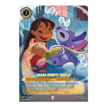 Item Ohana means family - 224/204 - WIN - Frost Spell - Enchanted - French