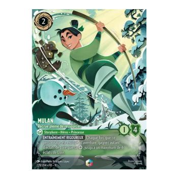 Item Mulan, Resourceful Recruit - 229/204 - WIN - Frostbite - Enchanted - French