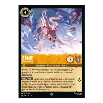 Item Bambi, Ethereal Fawn - 24/204 - WIN - Frost Spell - Brilliant - Premium - French
