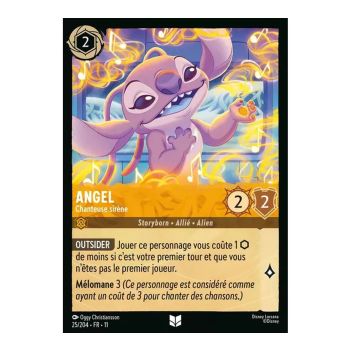 Angel, Mermaid Singer - 25/204 - WIN - Frostbite - Uncommon - French