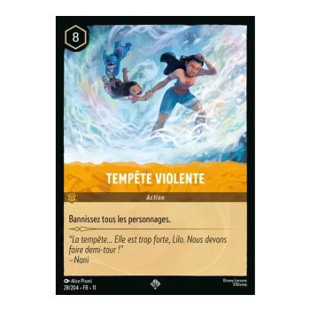 Item Violent Storm - 28/204 - WIN - Frostbite - Super Rare - French