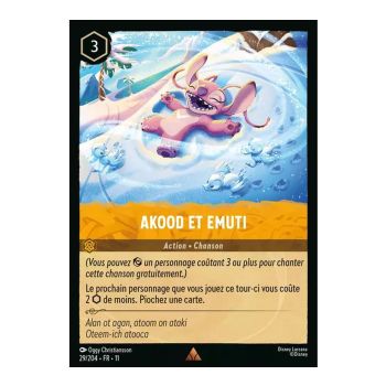 Item Akood and Emuti - 29/204 - WIN - Frostbite - Brilliant - Premium - French