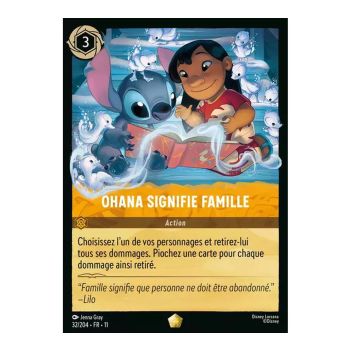 Item Ohana means family - 32/204 - WIN - Frostspell - Legendary - French