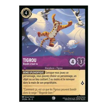 Item Tigger, Leaping Away - 37/204 - WIN - Frostbite - Common - French