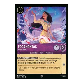 Item Pocahontas, Follow the Wind - 42/204 - WIN - Frostbite - Brilliant - Premium - French