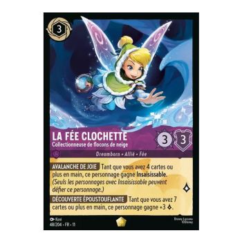 Item Tinker Bell, Snowflake Collector - 48/204 - WIN - Frost Spell - Legendary - French