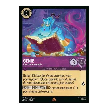 Item Genie, Magic Researcher - 49/204 - WIN - Frostspell - Rare - French