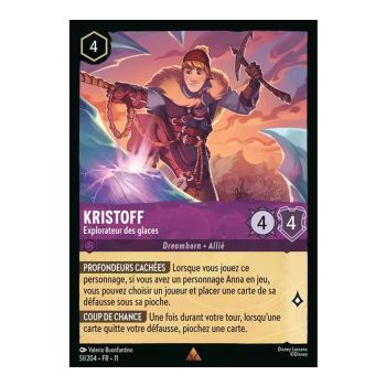 Item Kristoff, Ice Explorer - 51/204 - WIN - Frostbite - Brilliant - Premium - French