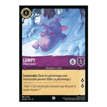 Item Lumpy, Heffalump Player - 56/204 - WIN - Frostbite - Brilliant - Premium - French